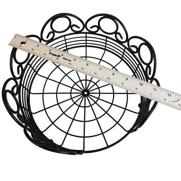 Round Black Metal Paper Plate Holder 11.5 Inch Decorative  Stand for Party Weddi - Picture 5 of 6